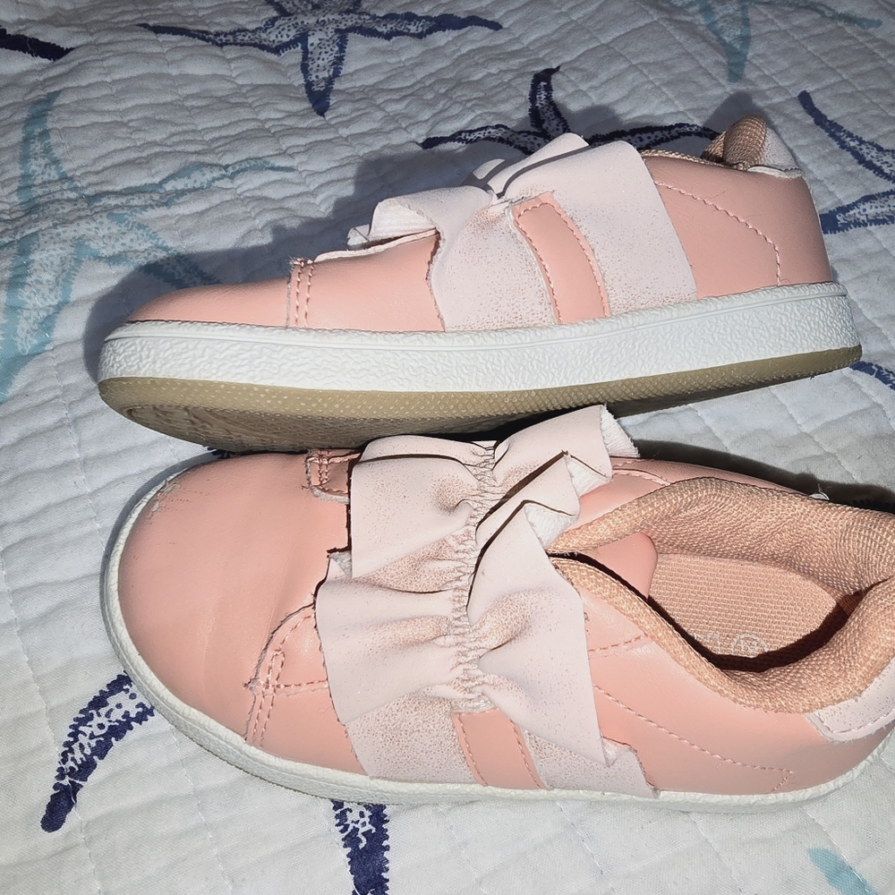 No lace baby toddler girls sneakers